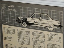 1976年 USA 70s vintage 洋書雑誌記事 スペック 諸元 額装品 BMW 320i / 検索用 店舗 ガレージ ディスプレイ 看板 サイン (A4size)_画像2
