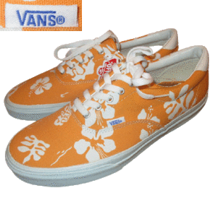 ★送料込み★ 新品 ヴィンテージ 古着 00's VANS バンズ ERA エラ V95-59R ハイビスカス スニーカー VAN DOREN 復刻 デッドストック