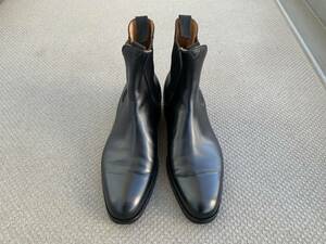 ■■美品！J.M.WESTON 名作サイドゴアブーツ Chelsea boots 705 7C 黒 純正ツリー付き