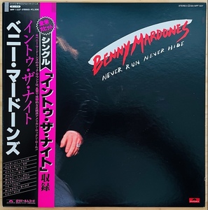 LP■ROCK/BENNY MARDONES/NEVER RUN NEVER HIDE/POLYDOR MPF 1337/国内80年ORIG OBI/帯 美品/ベニー・マードーンズ/AOR/メロディアスハード