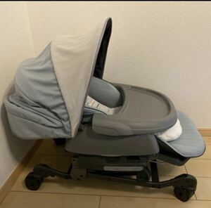 ネムリラ Auto SWING Combi ハイローチェア エッグショック 子供 新生児 テーブル お風呂待ち利用 自動 枕付き おやすみドーム 
