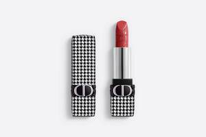 Новый неиспользованный [Dior] Ограниченное количество Rouge Dior Houndstooth ♯525 Sherry Metallic многоразовый