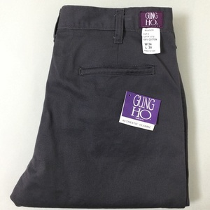 GUNG HO Military Chino Pants MADE IN USA Charcoal ガンホー ミリタリー チノ パンツ チノパン トラウザー チャコール サイズ W34 x L30