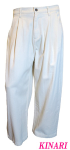 新品 Sサイズ バギーパンツ ワイドパンツ 綿100%デニム 5706 02 KINARI メンズ 76cm ワイドジーンズ ジーパン 太いパンツ デニム