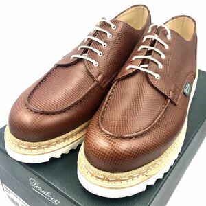 [ rare ] Paraboot car n board UK8 Brown gray n leather 