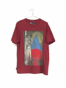 Andy Warhol by PEPE JEANS Tシャツ S M55036 CAMERA アンディウォーホル ぺぺジーンズ バーガンディ