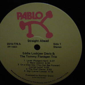 LP[JAZZ] EDDIE LOCKJAW DAVIS TOMMY FLANAGAN STRAIGHT AHEAD PABLO 1976 エディ・ロックジョウ・デイヴィスの画像2