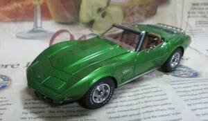 * ultra rare out of print * Dan Bally mint *1/24*1975 Corvette Convertible green 