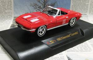 ★レア絶版*Signature Models*1/32*1963 Chevrolet Corvette レッド≠フランクリンミント