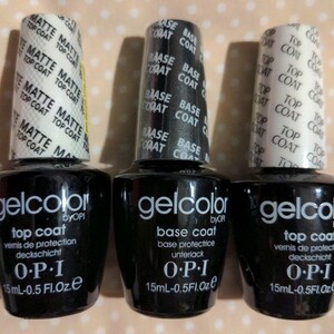 OPIジェルカラー ベースコート&トップコート&マットトップコートセット