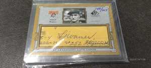 2001 SP legendary cuts Lloyd Waner cutautograph 143／217