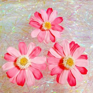 加工花材♪ジニアpink×pinkプリザーブド