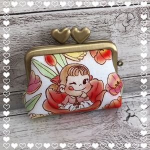 ☆ハンドメイド ペコちゃん がま口 コインケース 財布 ポーチ☆