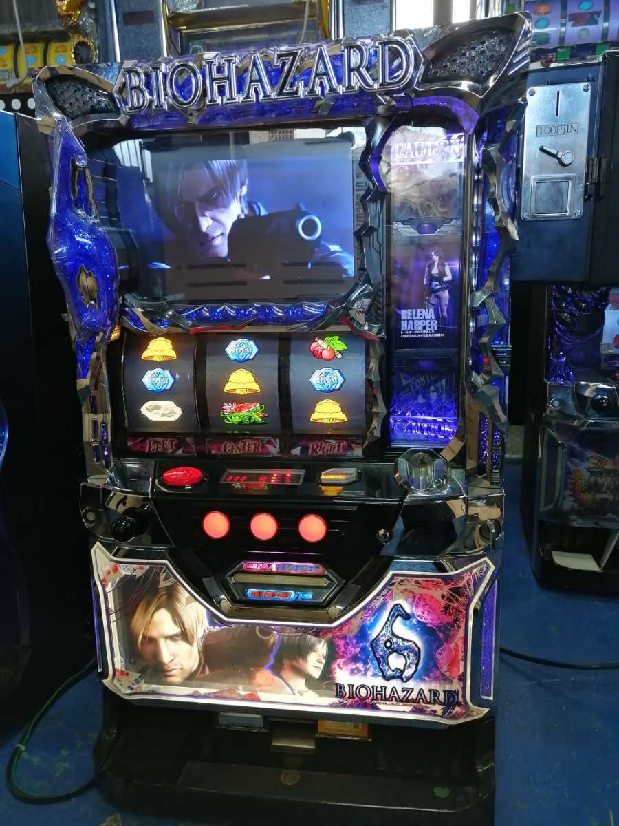 【送料無料】 パチスロ実機 バイオハザード6 コイン不要機付 家庭用スロット - パチンコ/パチスロ