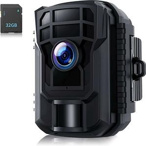 防犯カメラ トレイルカメラ 動体検知 防水 32G SDカード
