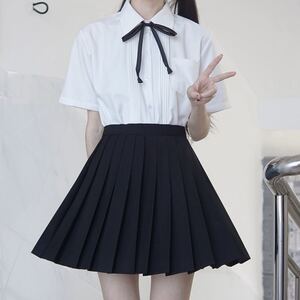 清楚 制服 上下セット 半袖 コスプレ 制服高校 女子 JK 女子高生3 L