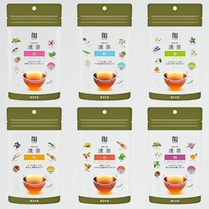 ★☆ 新品 好評 6種アソ-トセット 漢茶 Q-CR 健康茶 薬日本堂 36包入り ティ-バッグ ノンカフェイン