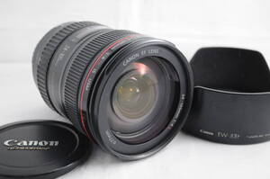 ★完動美品★ Canon キヤノン EF 24-105mm F4L IS USM 純正フード付属 綺麗な光学!