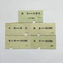 【希少品セール】国鉄 グリーン車用回数乗車券 5種類_画像1