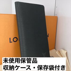 R343 未使用保管品1円~ Louis Vuitton ルイヴィトン M63212 ポルトカルトクレディ エピ ブラック ノワール レザー 札入れ