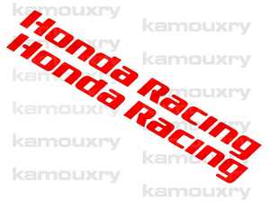 Honda Racing 27cm×2枚 ステッカー ホンダ レーシング