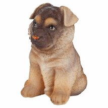 ジャーマン・シェパードの子犬彫像 パートナー・コレクション・ドッグ彫像 彫刻置物/ガーデン庭園 芝生（輸入品）_画像3