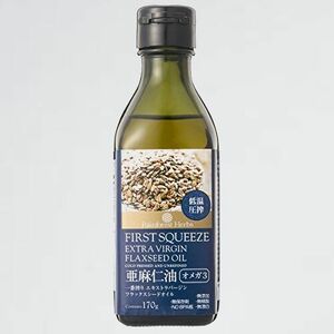 好評 新品 エキストラ 低温圧搾一番搾り 5-XM flaxseed oil）1本 バ-ジン フラックスシ-ド オイル(亜麻仁油） 170g (first squeeze