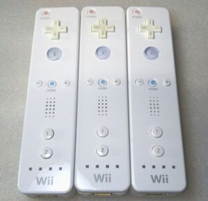 wiiリモコン白3点「動作確認済み」今だけ激安 クリーニング済み 正規品 ラスト在庫