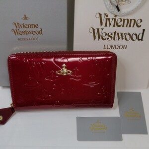 ヴィヴィアン ウエストウッドVivienne Westwood 長財布 エナメルレッド かわいい財布レディース 新品未使用