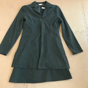 日本製厚地ブラックジャケット&ワンピース　サイズ9号