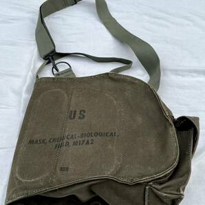 ★ 送料込み ベトナム戦 米軍 M17A2 ガスマスクバッグ 米軍 USミリタリー 美品 US ARMY ★の画像2