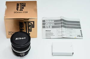 Nikon Ai Nikkor 20mmF2.8S 後期 SICコーティング仕様 美品 整備済