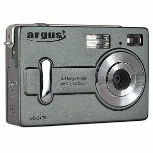 Argus dc-3190?3.2?MP 4?xデジタルズームカメラ/PCカメラ(シルバー)(未使用品)