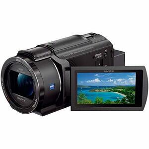 ソニー ビデオカメラ FDR-AX45 4K 64GB 光学20倍 ブラック Handycam FDR-AX(未使用品)