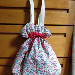 ハンドメイド 巾着バッグ