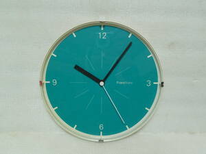 FRANCfranc フランフラン◆ 掛時計◆ 柱時計◆ 丸時計◆ 直径 24cm◆