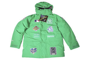 SUPREME NEW YORK YANKEES GORE TEX 700 FILL DOWN JACKET GREEN SIZE M