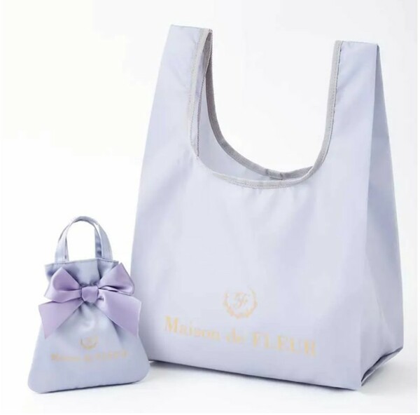 Maison de FLEUR MY ECOBAG BOOK GRAYISH BLUE メゾンドフルール エコバッグ　