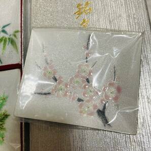 新品 即決 七宝焼 七宝銘々皿 松坂屋 桜 竹松 3枚 高級皿 縁起 七宝焼き 和食器 インテリアの画像4