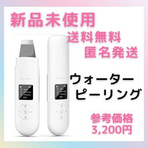 【 新品未使用 】ウォーターピーリング 美顔器 ピーリング USB充電 防水仕様