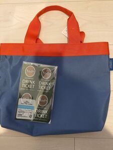タリーズコーヒー ドリンクチケット 5枚 タリーズ 福袋 happy bag TULLY''S COFFEE トートバック