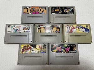 ☆SFC 名作 スーパーボンバーマン 1 2 3 4 5 ビーダマン ぱにっくボンバー 7本 コンプ ☆動作確認済 端子・除菌清掃済 同梱歓迎