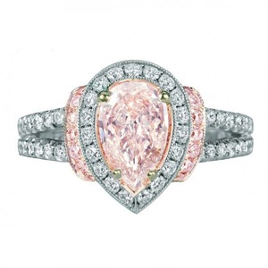 ピンクダイヤモンド リング 新品 56石 。・；　最安 真の輝き 通常価格5万 即決 選べるサイズ 指輪 22#プラチナ仕上#