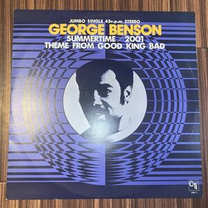 試聴済 LP /ジョージ・ベンソン/GEORGE BENSON/SUMMERTIME 2001 THEME FROM GOOD KING BAD/CTI CML-1