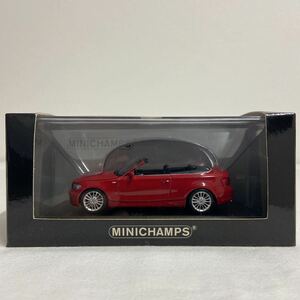 MINICHAMPS 1/43 BMW 1シリーズ カブリオレ E88 Red 2007年 ミニチャンプス PMA レッド Cabriolet 1er 120i 135i ミニカー モデルカー