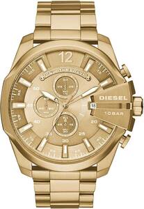 【1年保証】DIESEL ディーゼル 腕時計 DZ4360 メンズ クロノグラフ MEGA CHIEF メガチーフ ゴールド