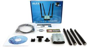 【即決 送料無料 匿名配送】ALFA AC1900★AWUS1900 a/b/g/n/ac無線LAN USBアダプター Windowds Mac Kali Linux 対応