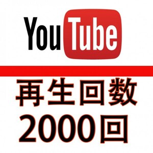 YouTube ユーチューブ 再生回数 2000回 YouTube 動画 おまけ いいね 高評価 100人 再生数 視聴回数 収益化可能