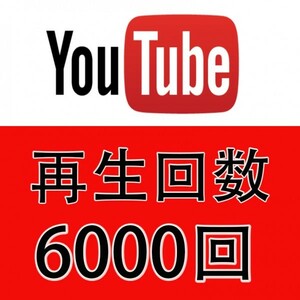 6000YouTube再生回数増加 YouTube再生回数 再生数 視聴回数