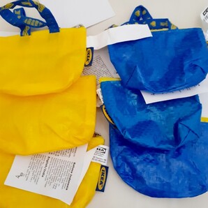 IKEA 青と黄色 ミニバッグ♪イケア クノーリグ 新品 6個セット